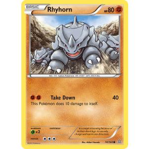 Rhyhorn 74/160 Pokemon TCG XY Primal Clash