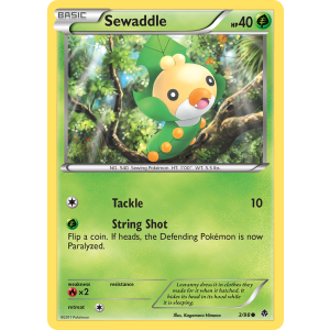 Sewaddle 3/98 Pokemon TCG Black & White Emerging Powers