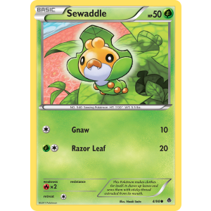 Sewaddle 4/98 Pokemon TCG Black & White Emerging Powers