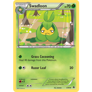 Swadloon 6/98 Pokemon TCG Black & White Emerging Powers