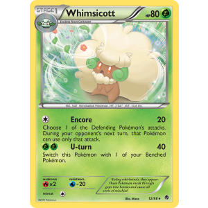 Whimsicott 12/98 Pokemon TCG Black & White Emerging Powers