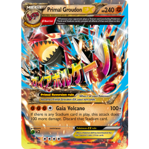 Rare Holo EX Primal Groudon-EX 86/160 Pokemon TCG XY Primal Clash