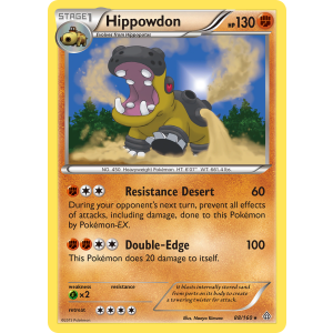 Rare Holo Hippowdon 88/160 Pokemon TCG XY Primal Clash