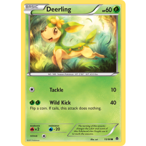 Deerling 15/98 Pokemon TCG Black & White Emerging Powers