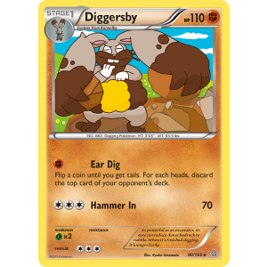 Diggersby 90/160 Pokemon TCG XY Primal Clash