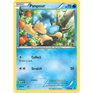 Panpour 22/98 Pokemon TCG Black & White Emerging Powers