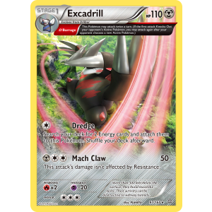 Rare Holo Excadrill 97/160 Pokemon TCG XY Primal Clash