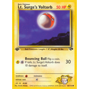 Lt. Surge's Voltorb 86/132 Pokemon TCG Gym Gym Challenge