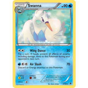 Swanna 27/98 Pokemon TCG Black & White Emerging Powers