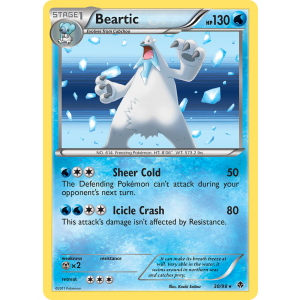 Rare Holo Beartic 30/98 Pokemon TCG Black & White Emerging Powers