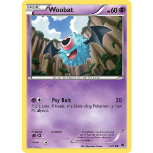 Woobat 36/98 Pokemon TCG Black & White Emerging Powers