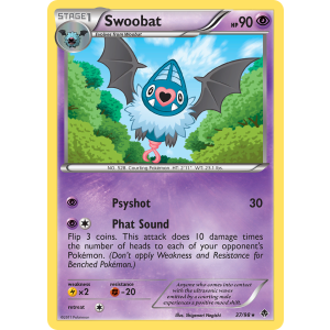 Swoobat 37/98 Pokemon TCG Black & White Emerging Powers