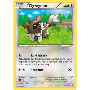 Zigzagoon 111/160 Pokemon TCG XY Primal Clash