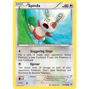 Spinda 115/160 Pokemon TCG XY Primal Clash