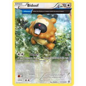 Bidoof 117/160 Pokemon TCG XY Primal Clash