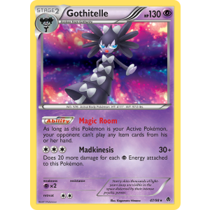 Rare Holo Gothitelle 47/98 Pokemon TCG Black & White Emerging Powers