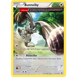 Bunnelby 121/160 Pokemon TCG XY Primal Clash