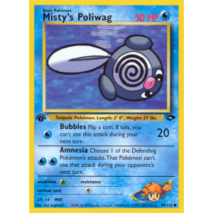 Misty's Poliwag 89/132 Pokemon TCG Gym Gym Challenge