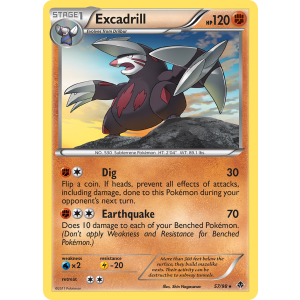 Excadrill 57/98 Pokemon TCG Black & White Emerging Powers