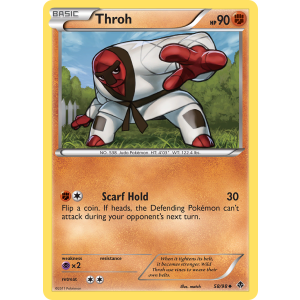 Throh 58/98 Pokemon TCG Black & White Emerging Powers