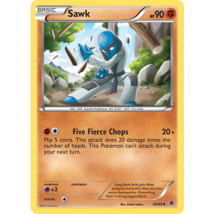 Sawk 59/98 Pokemon TCG Black & White Emerging Powers