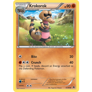 Krokorok 61/98 Pokemon TCG Black & White Emerging Powers