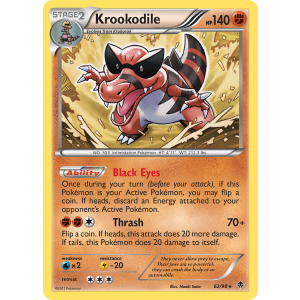 Krookodile 62/98 Pokemon TCG Black & White Emerging Powers