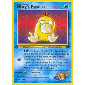 Misty's Psyduck 90/132 Pokemon TCG Gym Gym Challenge