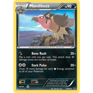 Mandibuzz 69/98 Pokemon TCG Black & White Emerging Powers