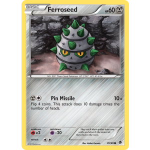 Ferroseed 70/98 Pokemon TCG Black & White Emerging Powers