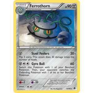 Ferrothorn 72/98 Pokemon TCG Black & White Emerging Powers