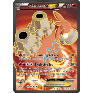 Rare Ultra Camerupt-EX 146/160 Pokemon TCG XY Primal Clash