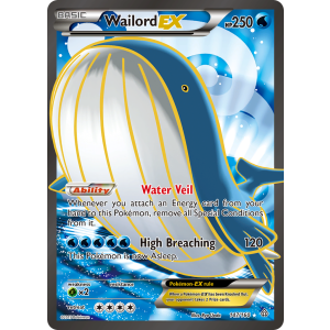 Rare Ultra Wailord-EX 147/160 Pokemon TCG XY Primal Clash