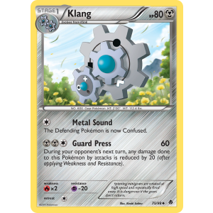 Klang 75/98 Pokemon TCG Black & White Emerging Powers