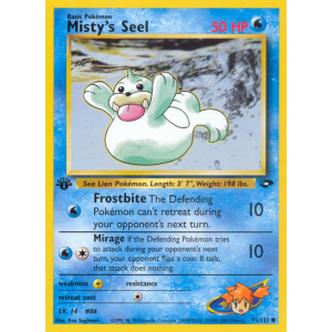 Misty's Seel 91/132 Pokemon TCG Gym Gym Challenge