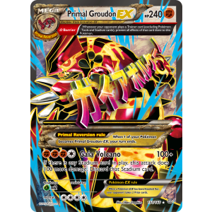 Rare Ultra Primal Groudon-EX 151/160 Pokemon TCG XY Primal Clash