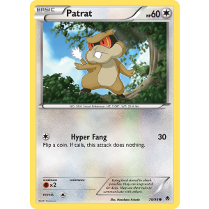 Patrat 78/98 Pokemon TCG Black & White Emerging Powers