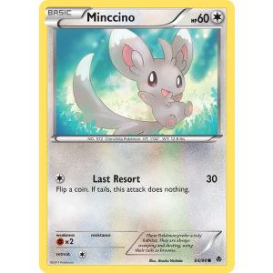 Minccino 84/98 Pokemon TCG Black & White Emerging Powers