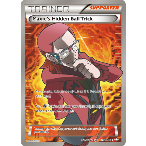 Rare Ultra Maxie's Hidden Ball Trick 158/160 Pokemon TCG XY Primal Clash