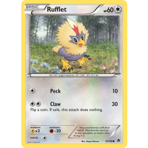 Rufflet 87/98 Pokemon TCG Black & White Emerging Powers