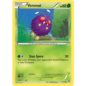 Venonat 1/119 Pokemon TCG XY Phantom Forces