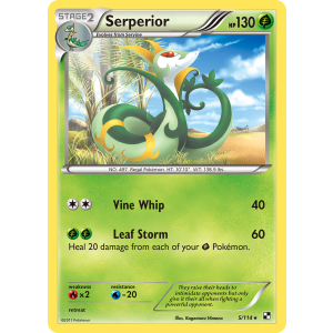 Rare Holo Serperior 5/114 Pokemon TCG Black & White Black & White