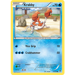 Krabby 13/119 Pokemon TCG XY Phantom Forces