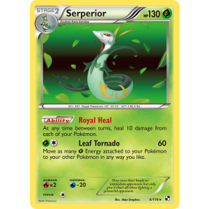 Rare Holo Serperior 6/114 Pokemon TCG Black & White Black & White