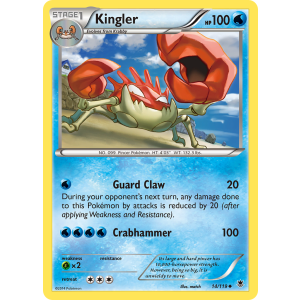 Kingler 14/119 Pokemon TCG XY Phantom Forces