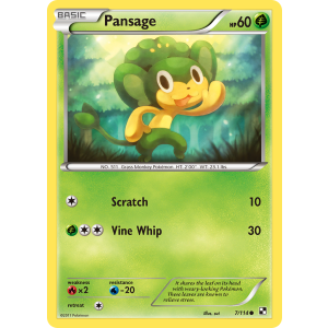 Pansage 7/114 Pokemon TCG Black & White Black & White