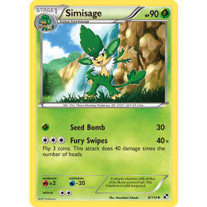 Simisage 8/114 Pokemon TCG Black & White Black & White