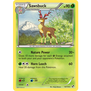 Sawsbuck 14/114 Pokemon TCG Black & White Black & White