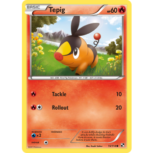 Tepig 15/114 Pokemon TCG Black & White Black & White