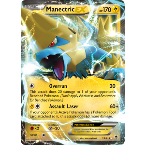 Rare Holo EX Manectric-EX 23/119 Pokemon TCG XY Phantom Forces